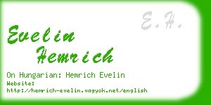 evelin hemrich business card